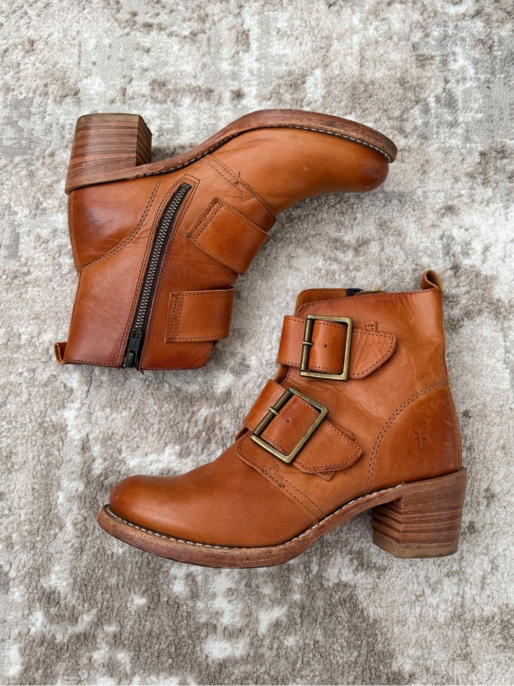 Frye Tan Leather Boots